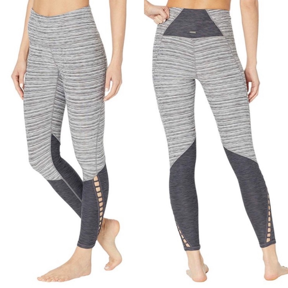 Prana | Bohemio Keyhole Space Dye 7/8 Leggings Gray Size Small